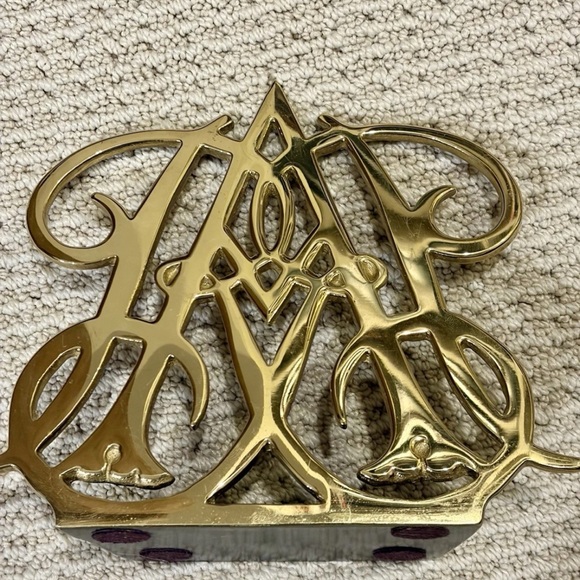 Virginia Metalcrafters Queen Anne Solid Brass Bookends - Picture 4 of 4